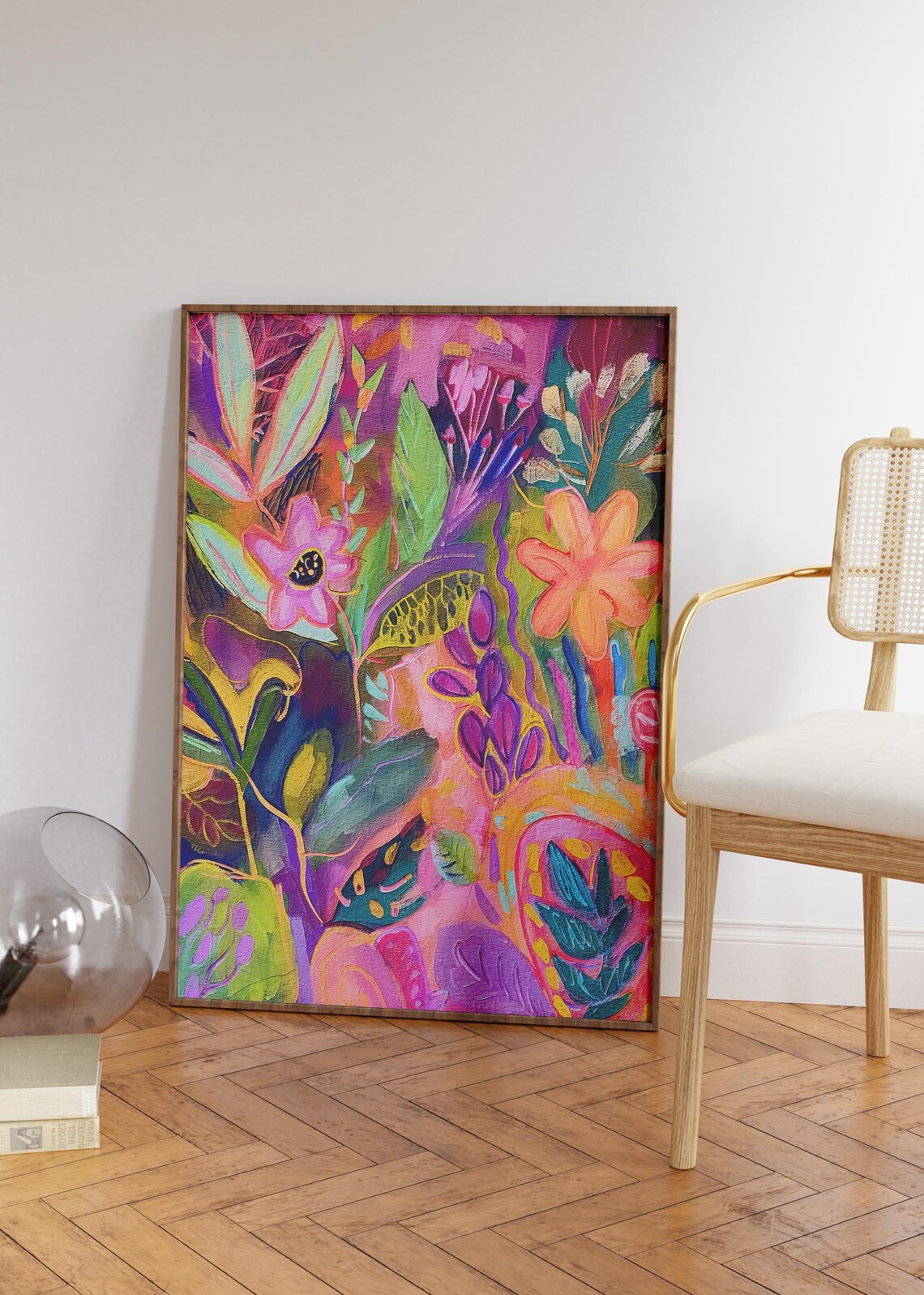 Abstract Botanical Print, Maximalist Decor Art Print - Image 5