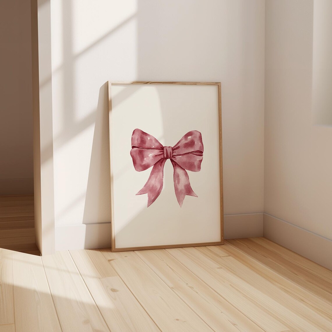 Bow Nursery Print, Coquette Preppy Decor Art Print - Image 3