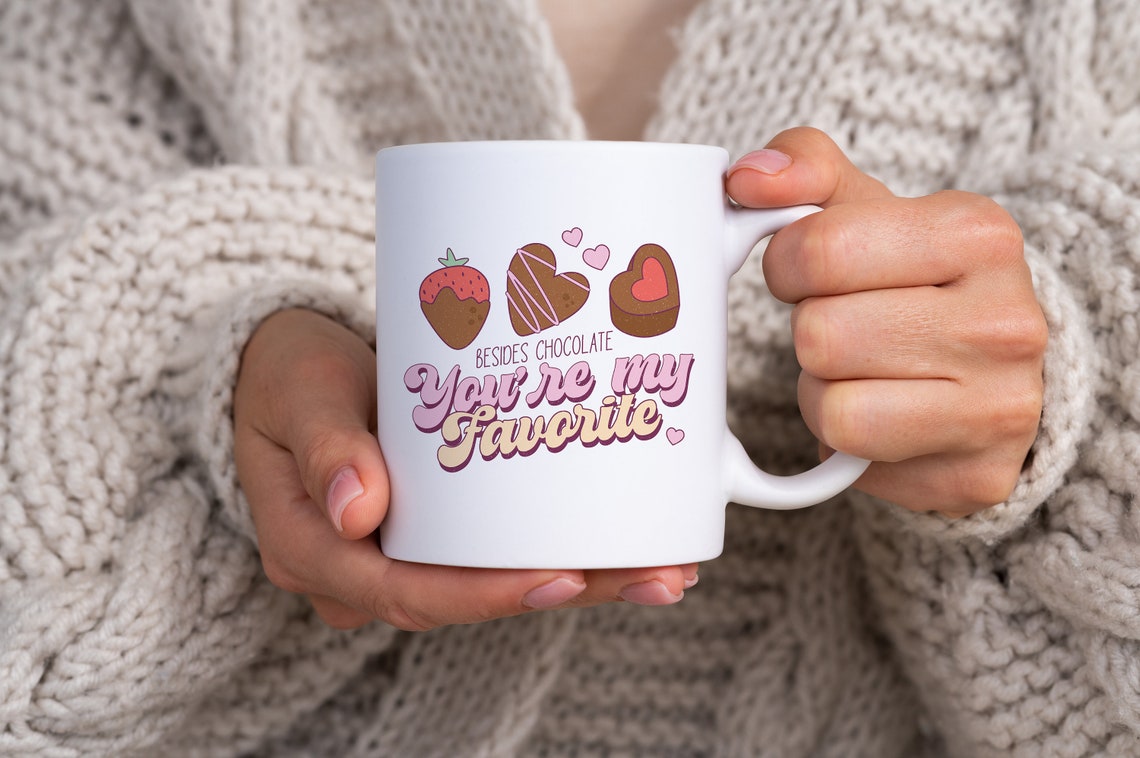 Besides Chocolate Youre My Favorite Sweets Quote Valentine Art Poster - Image 2