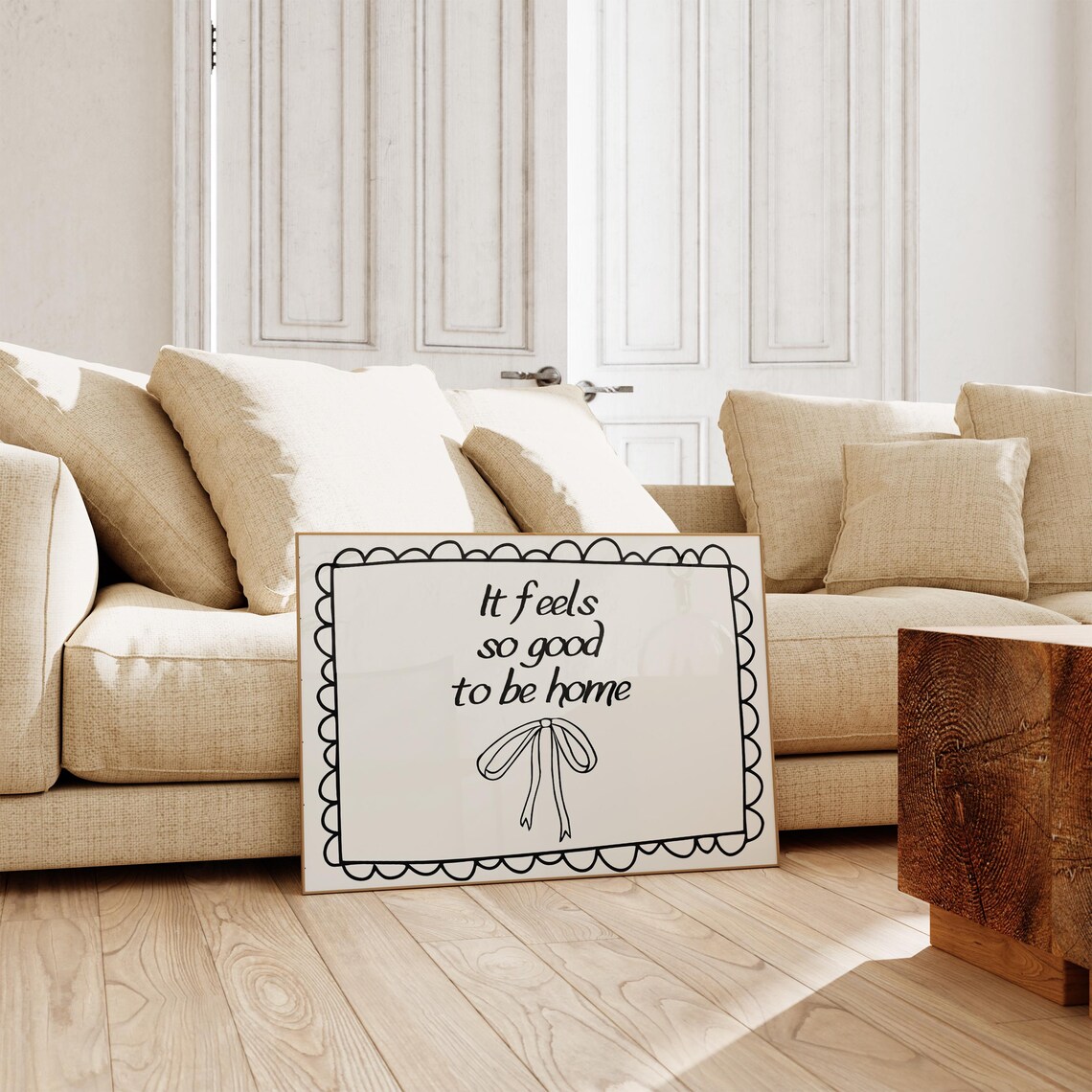 It Feels So Good To Be Home Quote Poster - Image 4