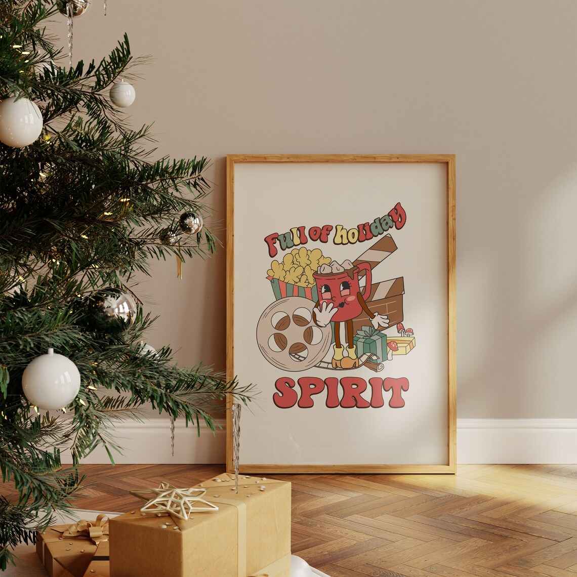 Full Of Holiday Spirit Retro Christmas Art - Image 4