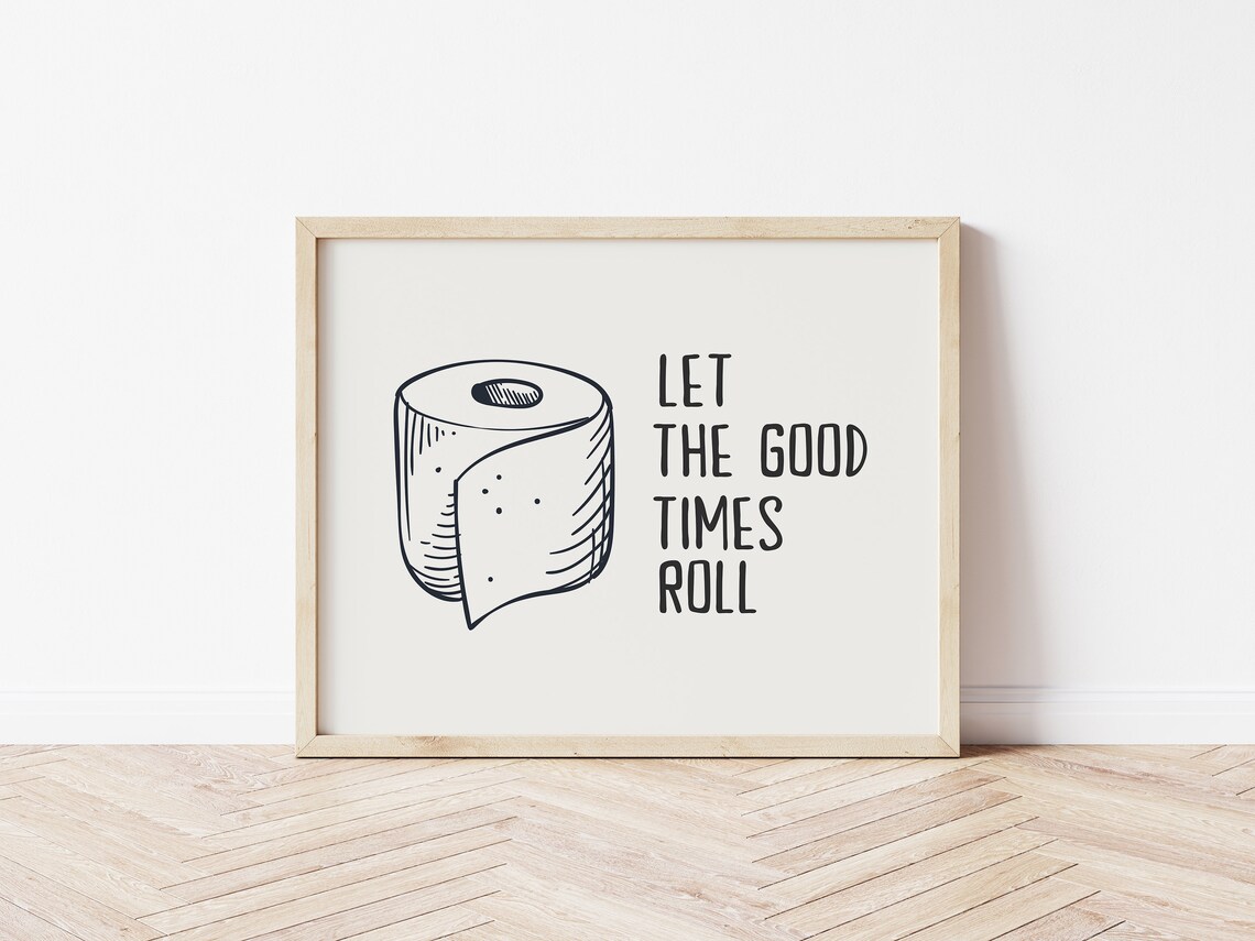 Toilet Humor Art Print, Funny Bathroom Wall Art - Image 3