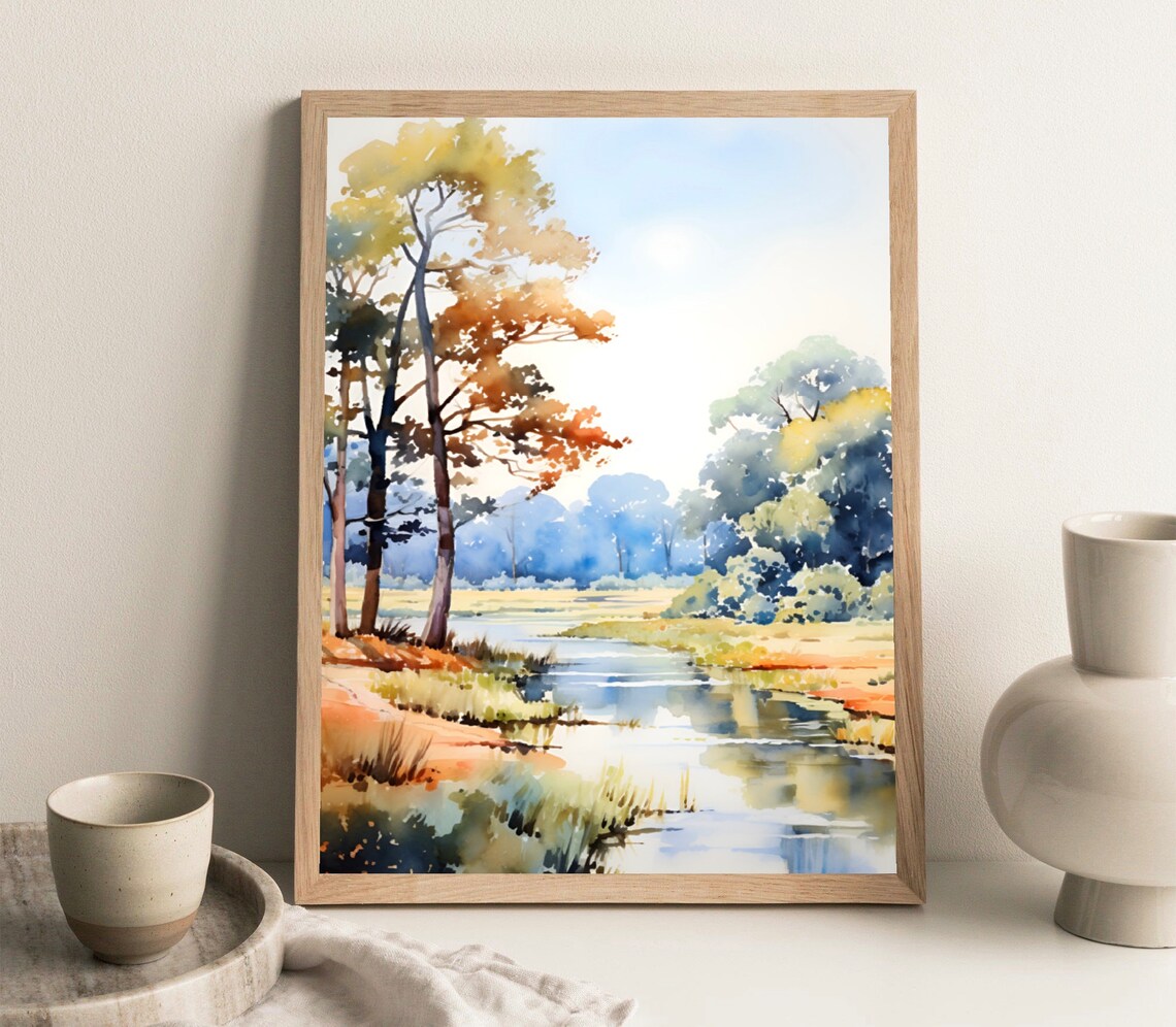 Jean Lafitte Park Watercolor Art Print, New Orleans - Image 4