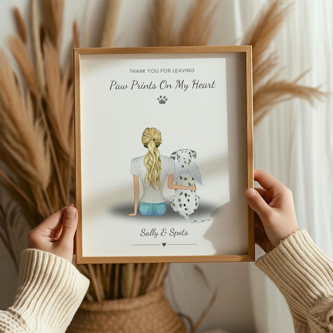 Personalised Dog Memorial Print Pet Loss Gift Dog Bereavement Gift Dog Mom Gifts In Loving Memory Of Family Pet Dog Sympathy Gift