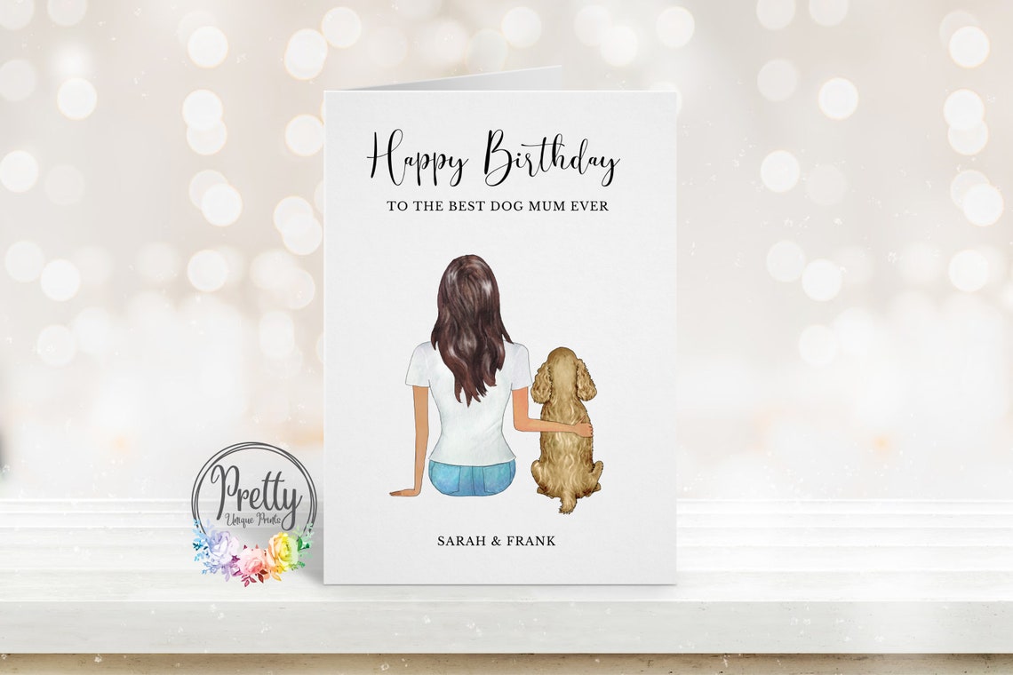 Dog Mum Birthday Card Birthday Card From The Dog Personalised Dog Mom Birthday Gift Dog Mum Card Gift From Dog Best Dog Mum Ever
