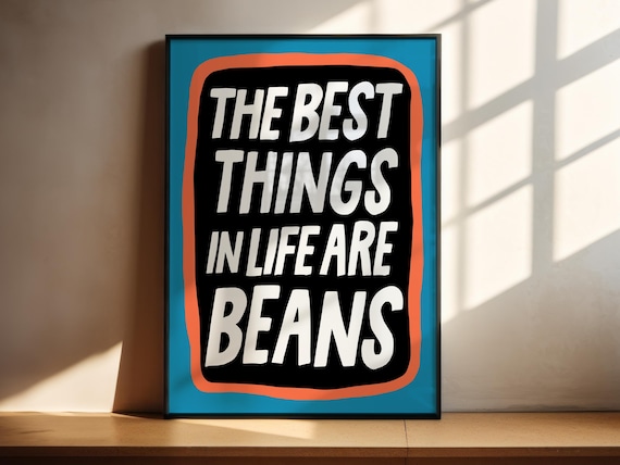 Baked Beans Funny Kitchen Art Print