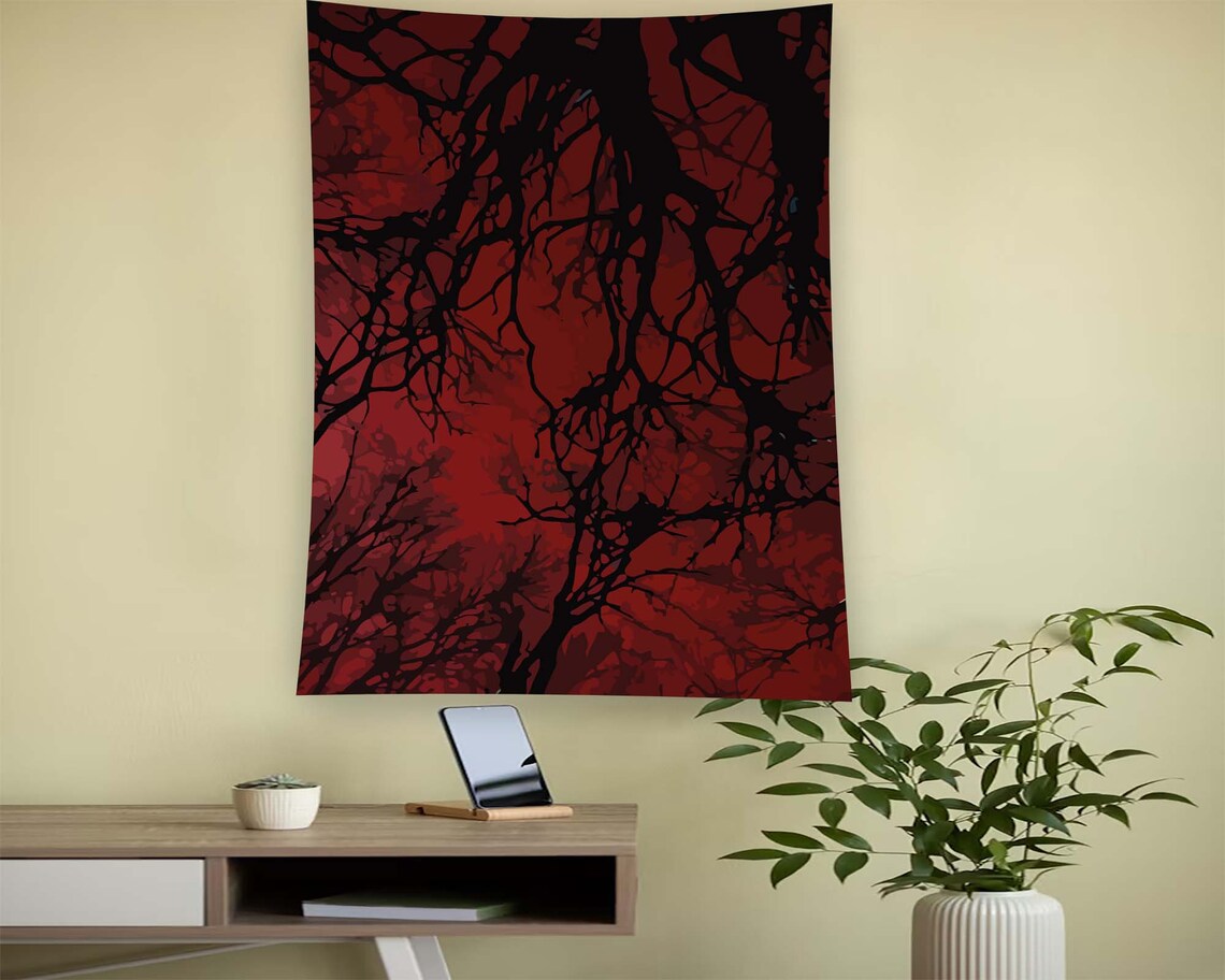 Tree Gothic Horror Minimalist Salon Wall Art Print - Image 2