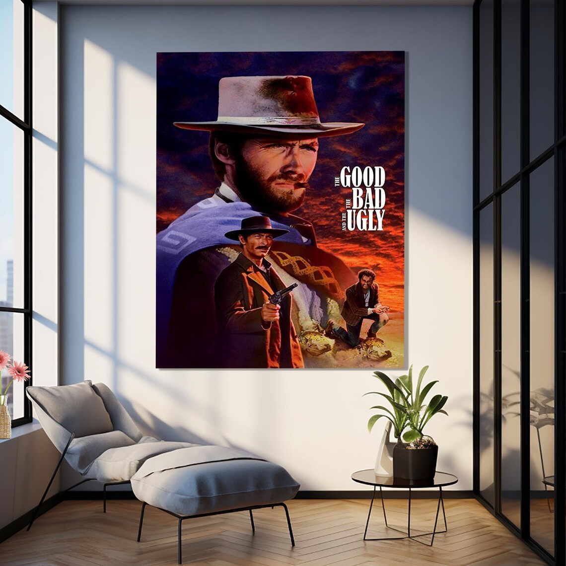 The Good The Bad And The Ugly Clint Eastwood Western Movie Poster
