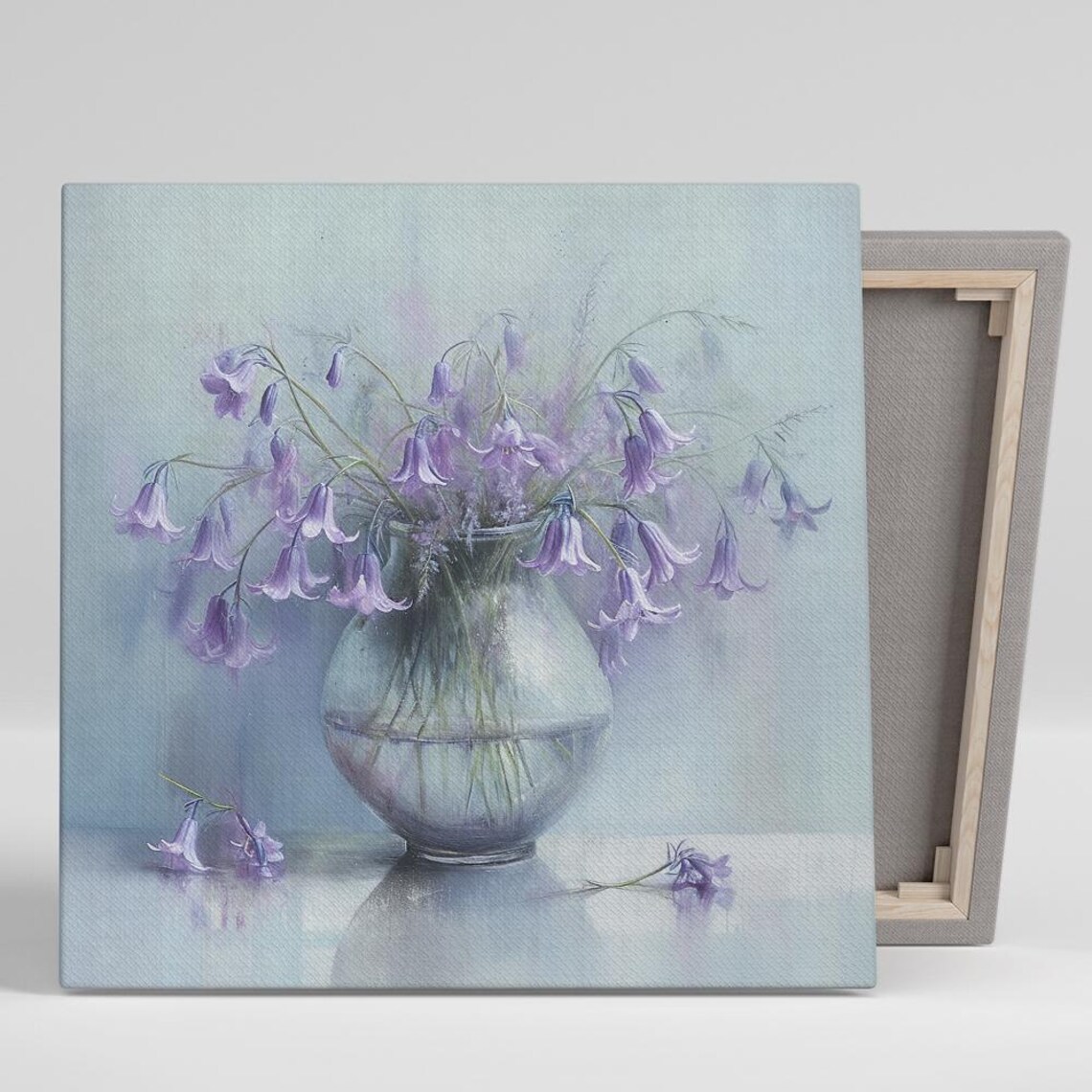 Bluebell Floral Still Life Art Print, Botanical Decor