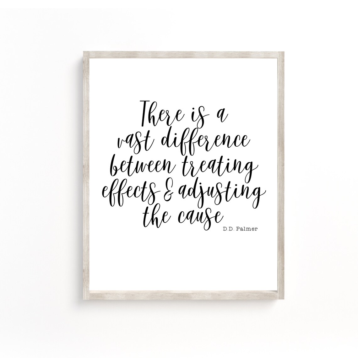Chiropractic Sign Poster Art, D.D. Palmer Quotes