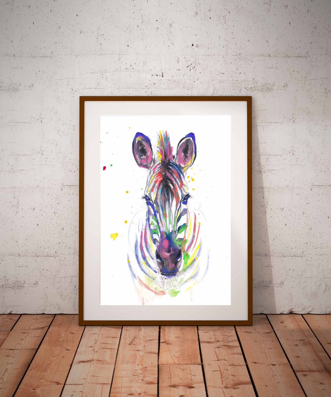 Horse Print Original Painting Animal Painting Handmade Horse Poster Fine Art Print Family Gift White Horse Wall Decoration Animal Print