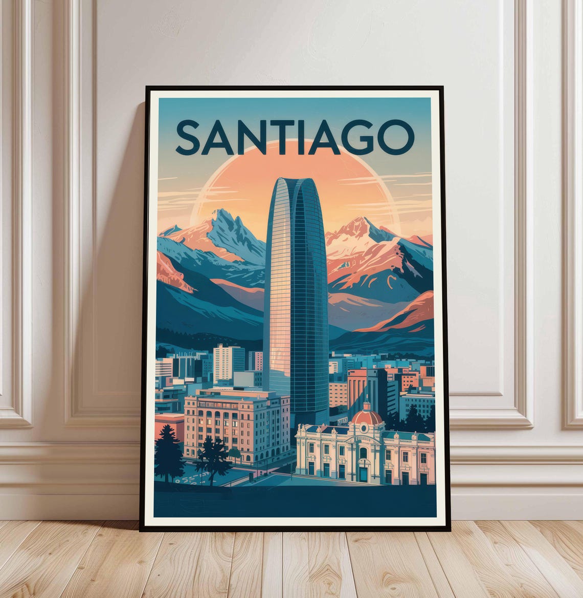 Santiago De Compostela Poster Wall Art Print