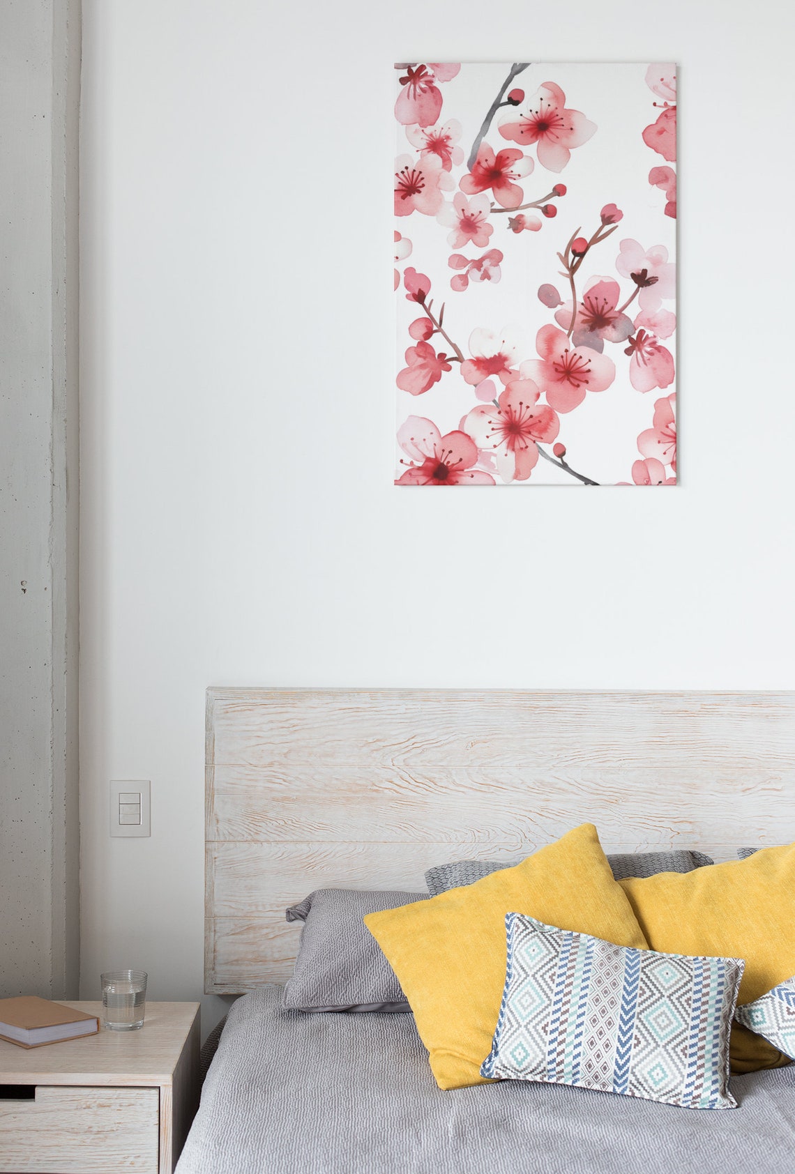 Pink Cherry Blossom Branches Soft Watercolor Floral Botanical Poster - Image 7
