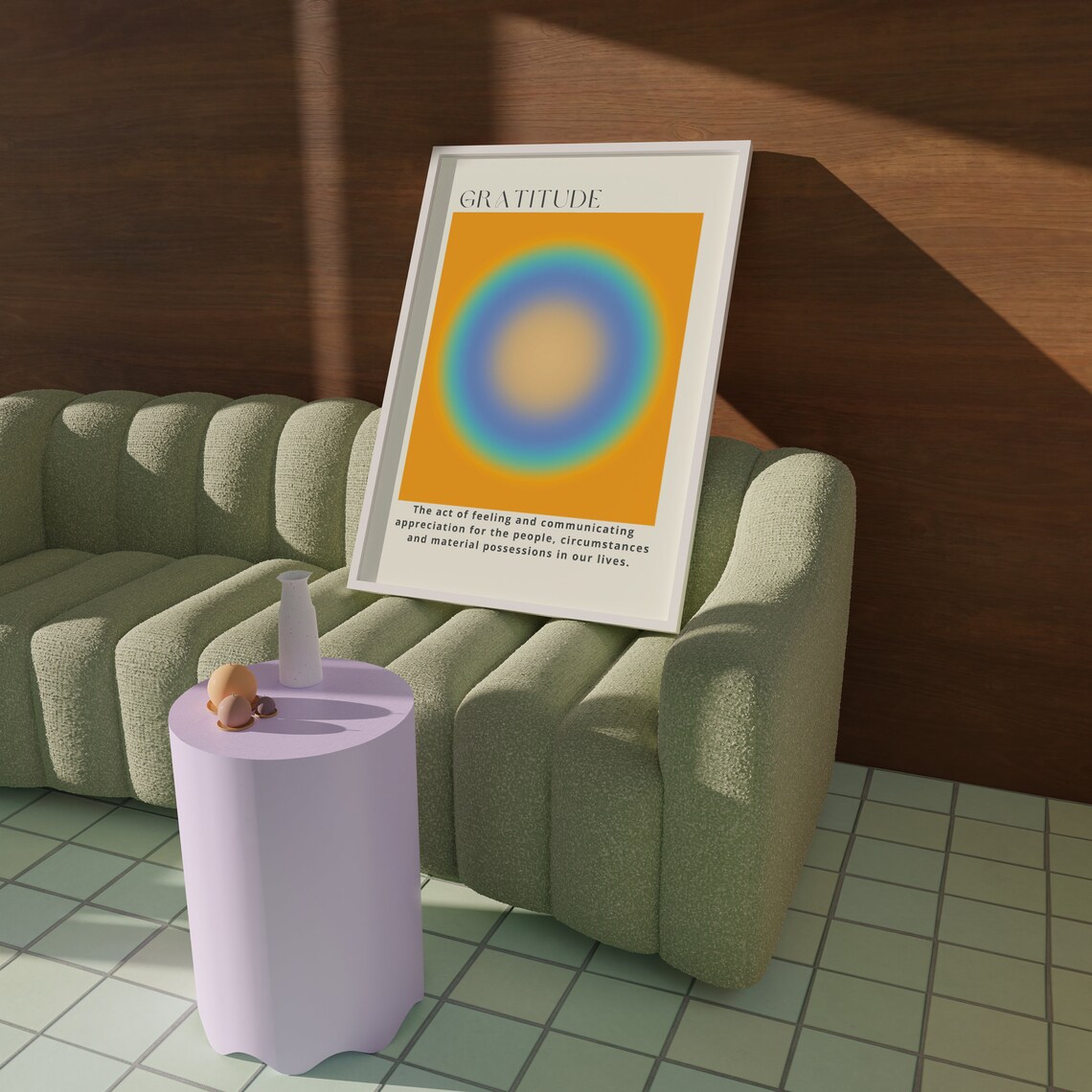 Gratitude Aura - Retro Travel Poster - Image 2