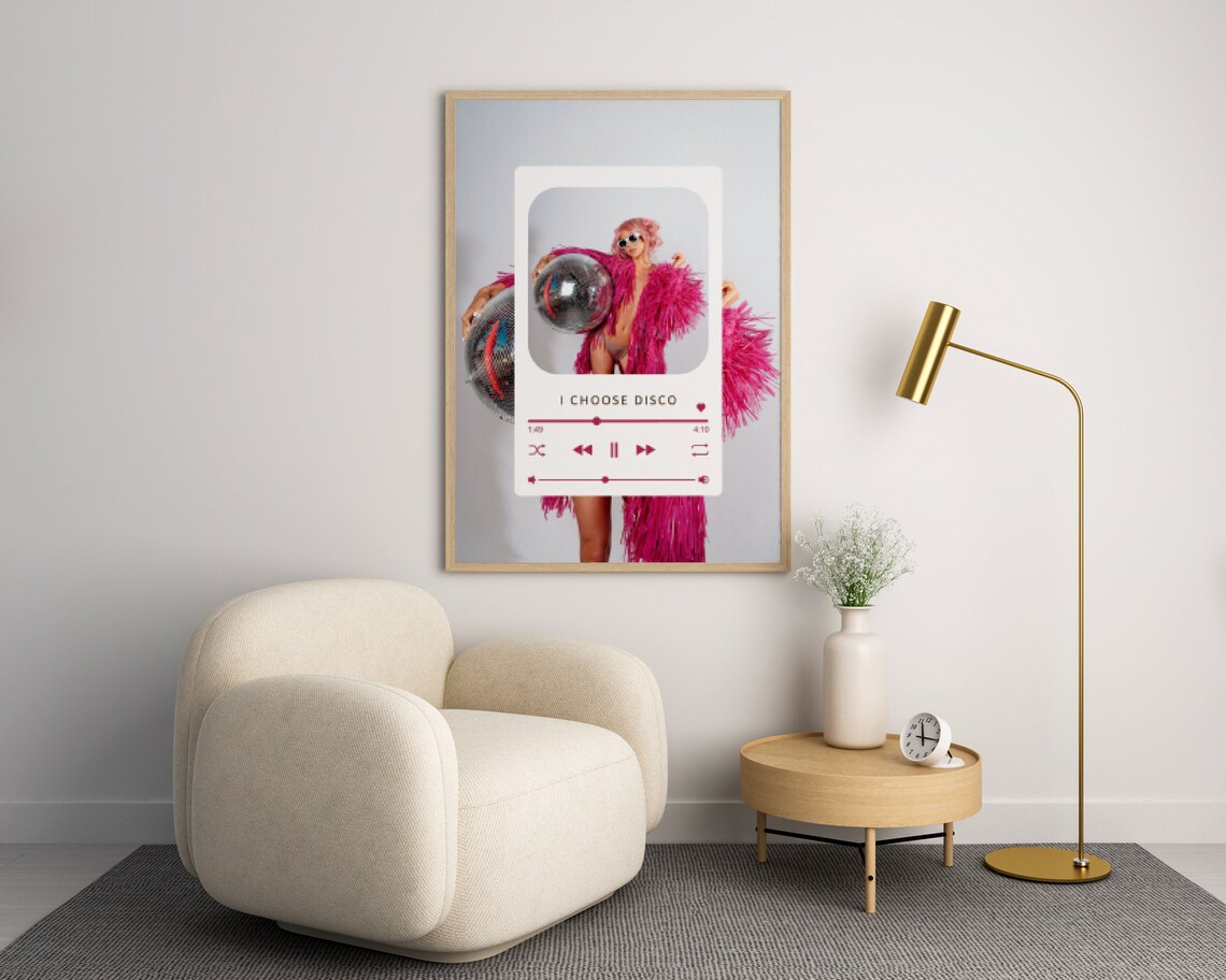 I Choose Disco, Trendy Dorm Room Music Poster - Image 3