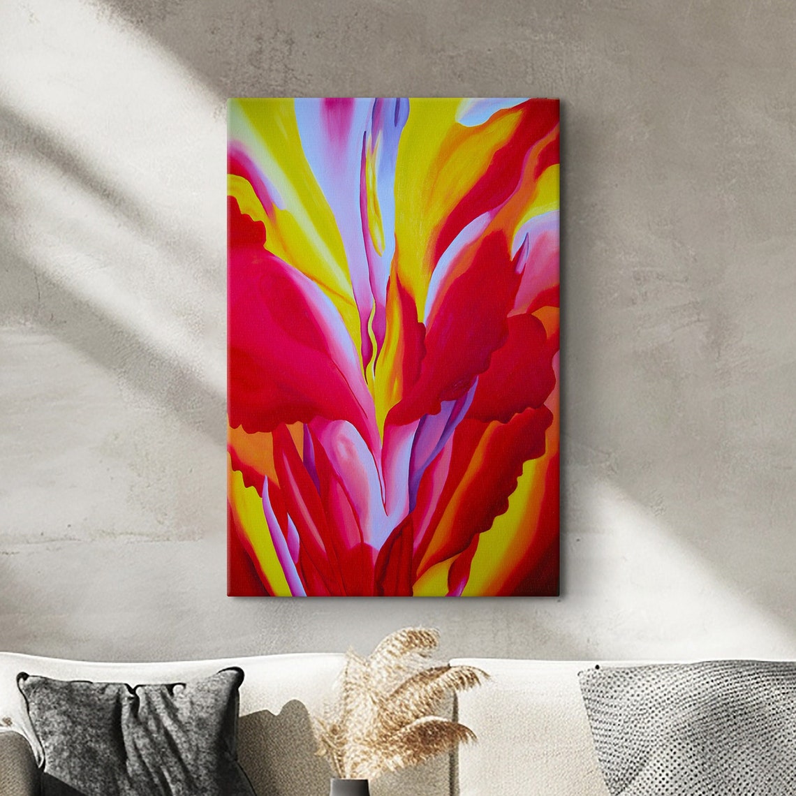 Georgia OKeeffe Light Of Iris Bold Floral Close Up Art Poster
