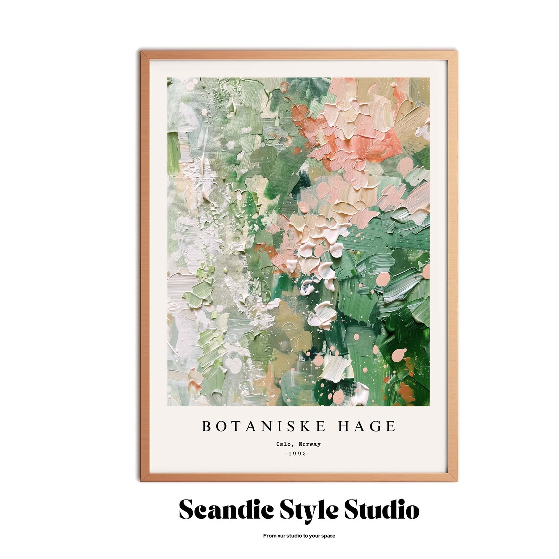 Boho Floral Garden Painting, Oslo Flower Market - Image 3