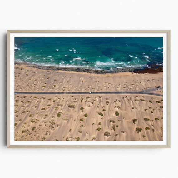 Lanzarote Photo Print Canary Islands Travel Print Travel Poster Famara Beach Spain Print Lanzarote Wall Art Ocean Beach Art Print