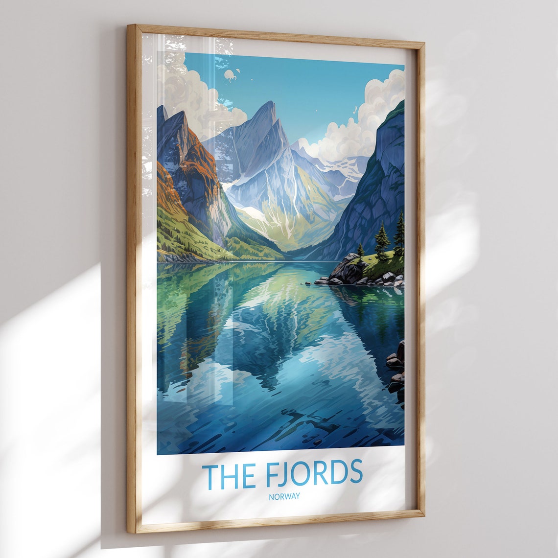 The Fjords Print No 4 The Fjords Poster The Fjords Wall Art The Fjords Art Print The Fjords Artwork The Fjords Travel Gift Norway