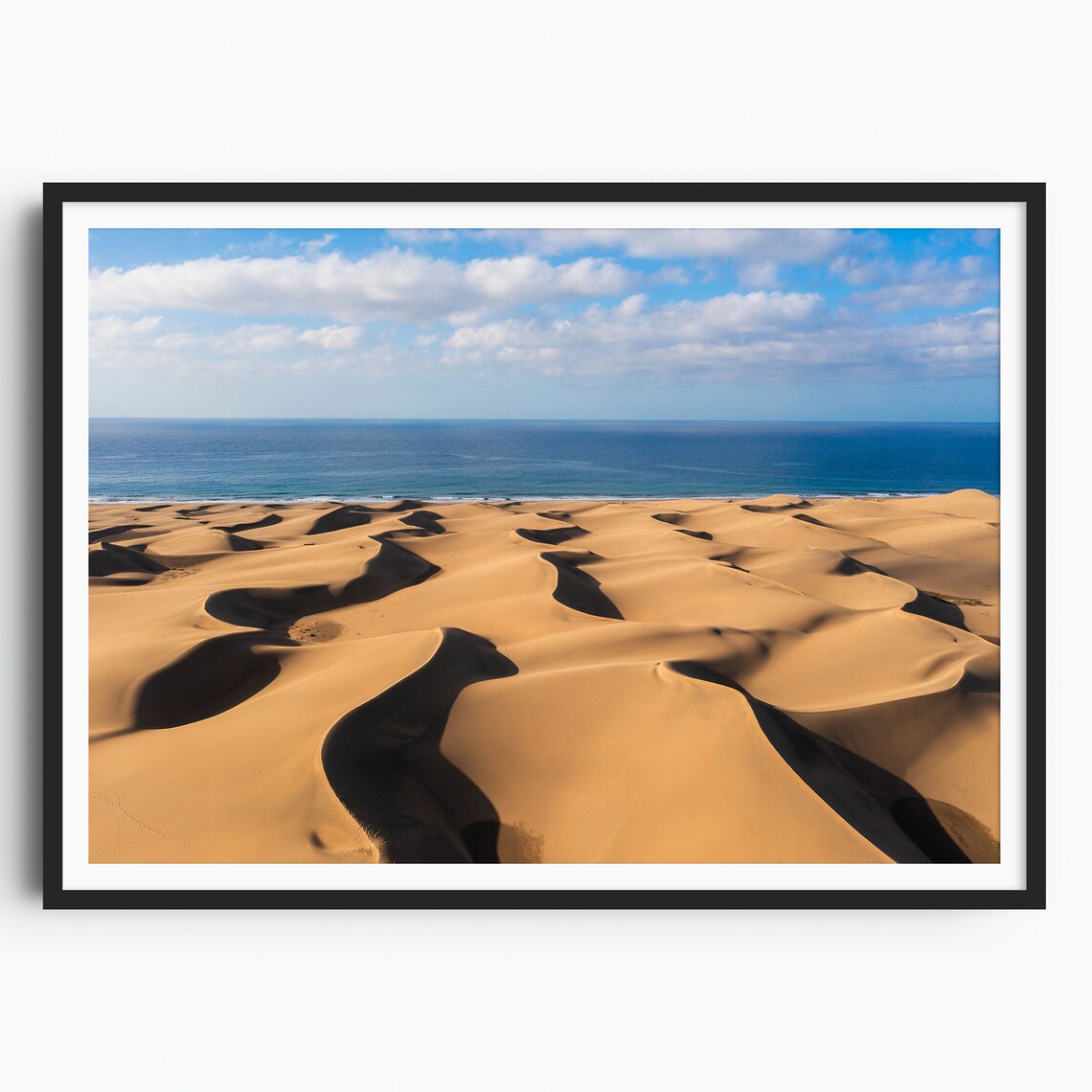 Gran Canaria Maspalomas Dunes Travel Poster, Spain