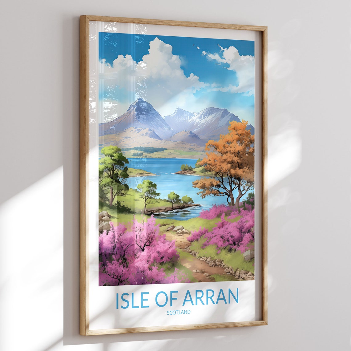 Isle Of Arran Print Isle Of Arran Poster Isle Of Arran Wall Art Isle Of Arran Art Print Isle Of Arran Artwork Travel Gift Scotland