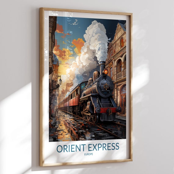 Orient Express Print No 6 Orient Express Poster Orient Express Wall Art Orient Express Art Print Travel Gift Orient Express Artwork