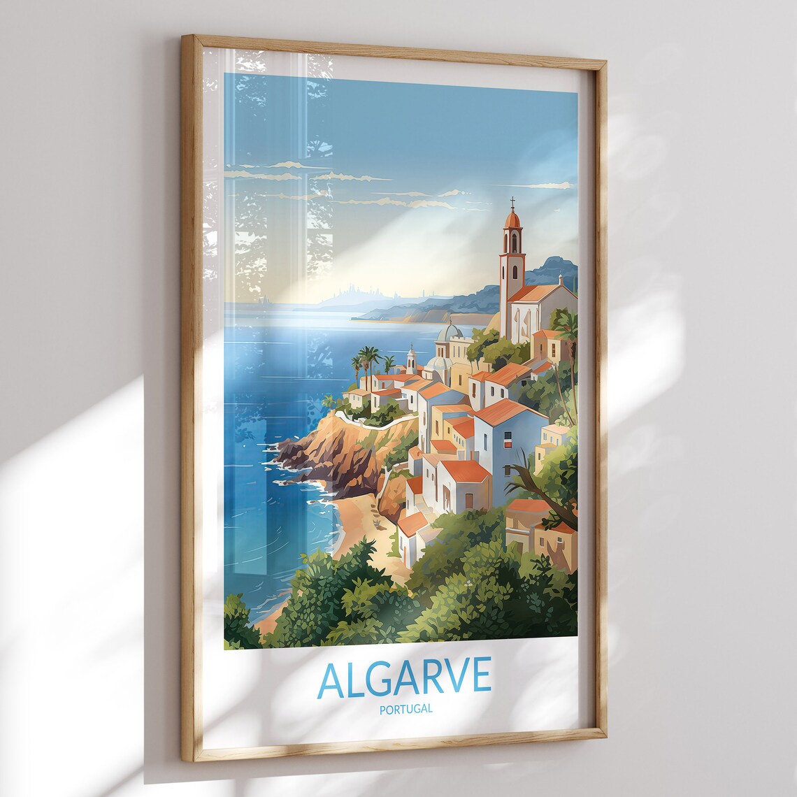 Algarve Print No 4 Algarve Poster Algarve Wall Art Algarve Art Print Algarve Artwork Algarve Travel Gift Portugal Print Home Decor