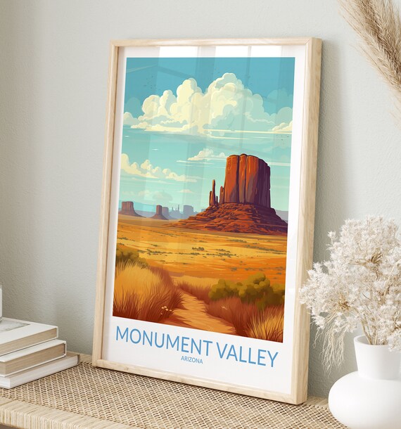 Monument Valley Print No 3 Monument Valley Poster Monument Valley Wall Art Monument Valley Art Print Artwork Travel Gift Arizona