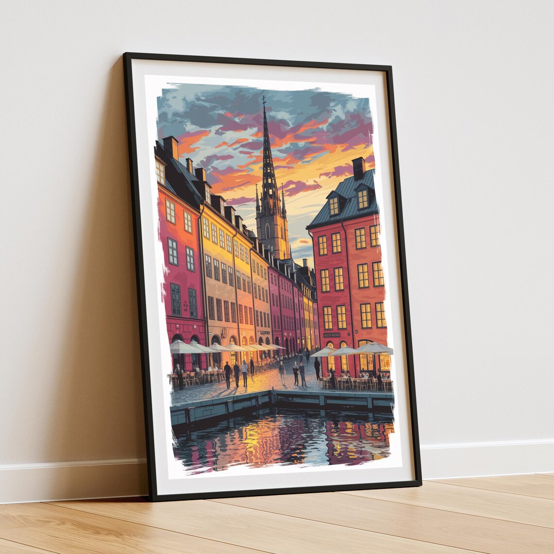Stockholm Old Town Gamla Stan - Travel Poster - Image 3
