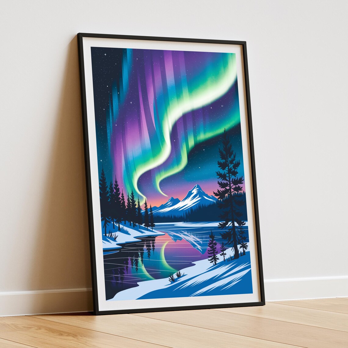 Northern Lights Abisko Sweden - Aurora Poster - Image 3