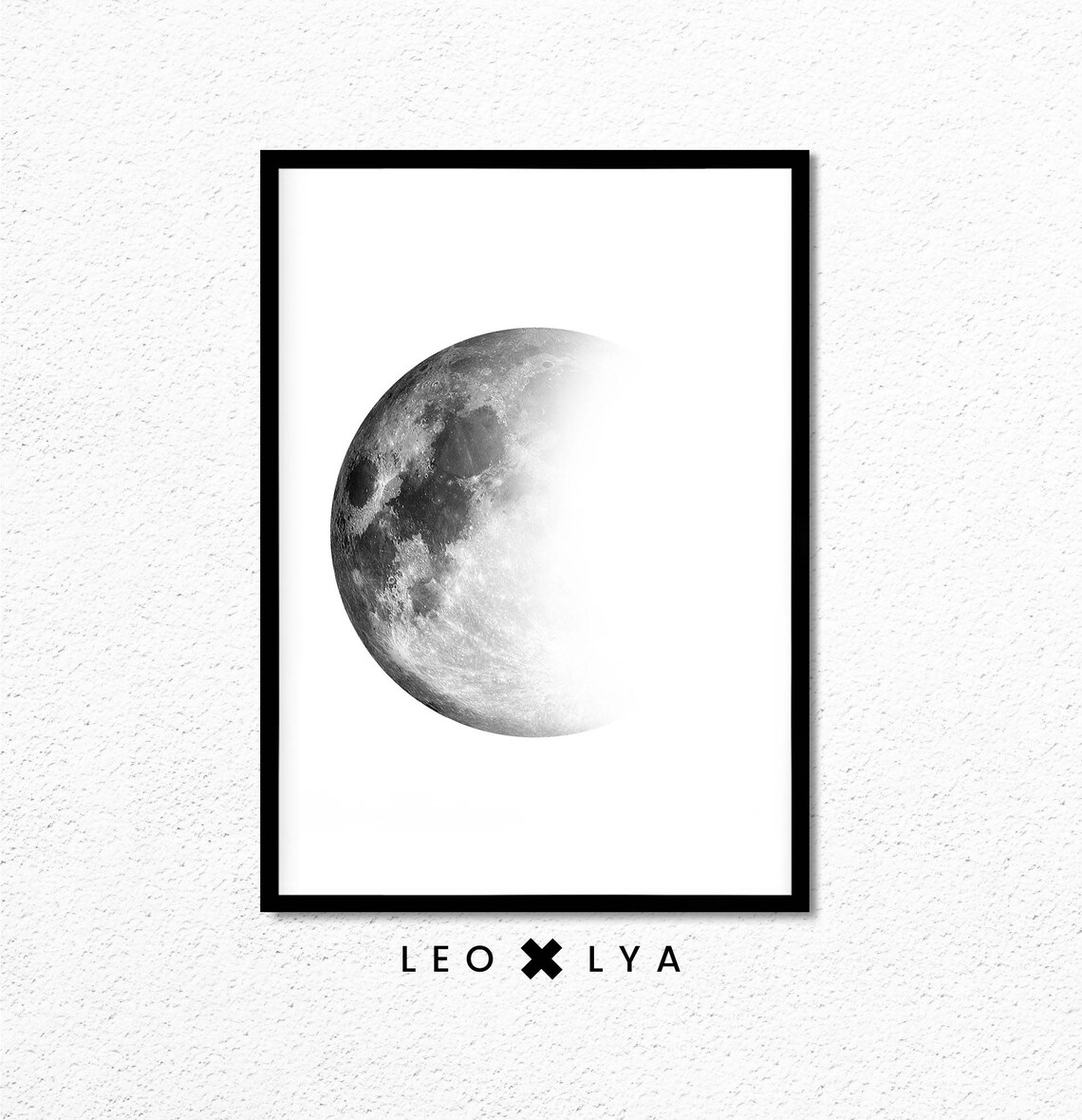 Moon Scandinavian Vintage Wall Art Print - Image 2