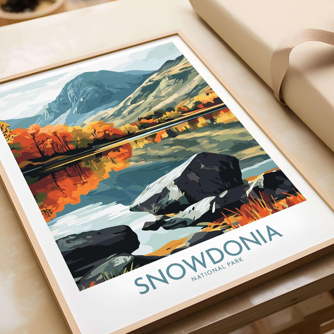 Snowdonia National Park - Vintage Travel Poster