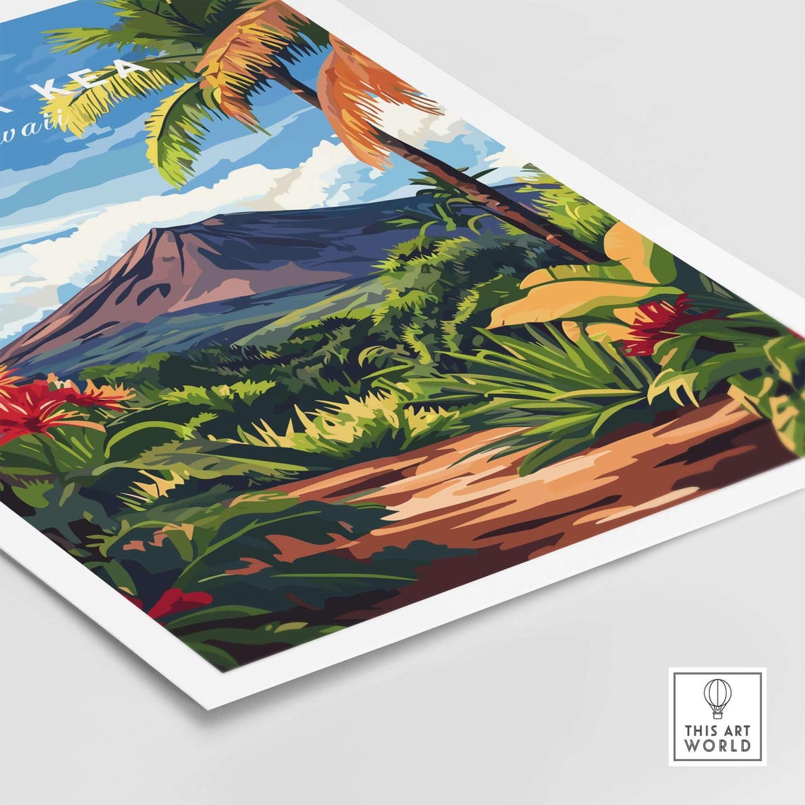 Hawaii Landscape, Mauna Kea Mountain Art Print - Image 5