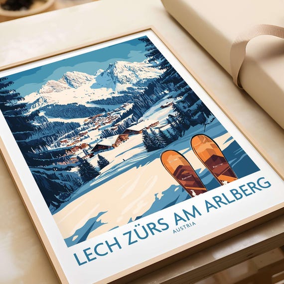 Winter Sports Art Print, Gift For Skier