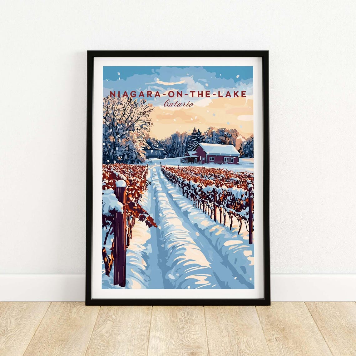 Canada Vineyard Art, Niagara On The Lake Winter
