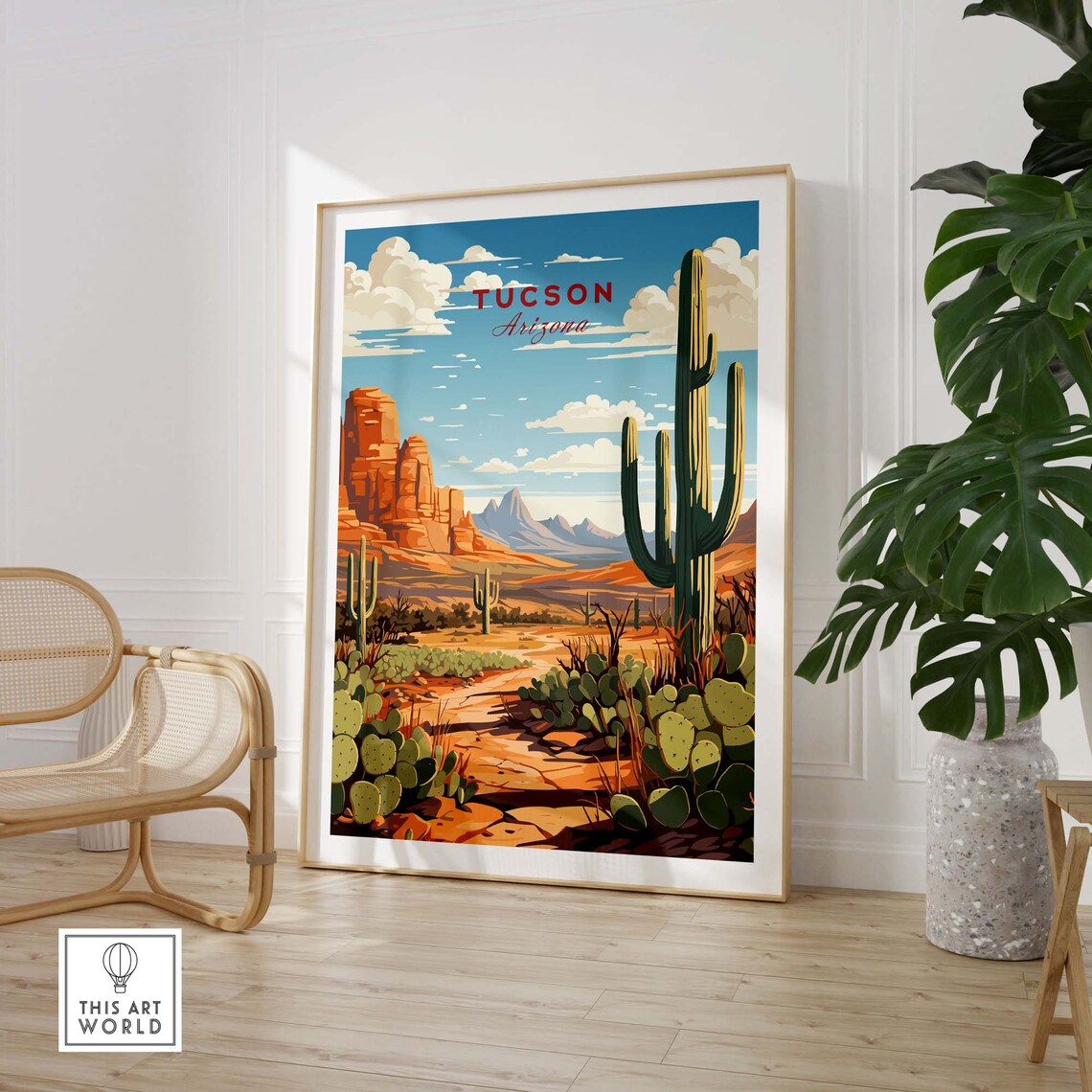 Tucson Arizona Travel Poster, Home Decor Print - Image 3