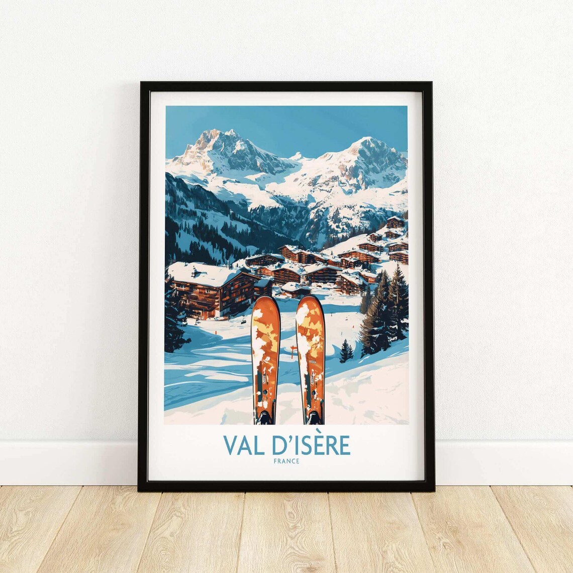Val Disre Ski Poster, France Mountain Art - Image 5
