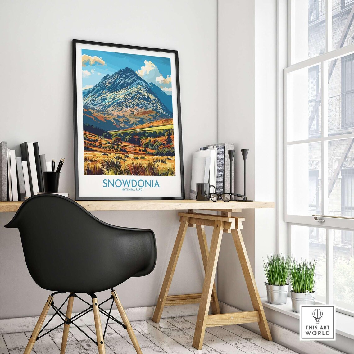 Snowdonia National Park Wales Travel Poster - Image 4