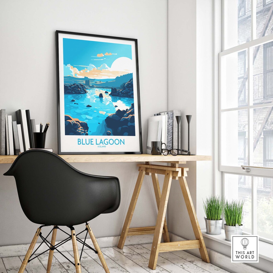 Blue Lagoon Iceland Travel Poster, Home Decor Print - Image 4