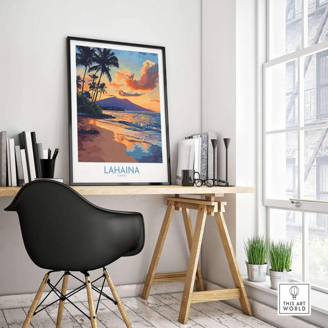 Lahaina Maui Hawaii Beach Poster, Tropical Decor - Image 4