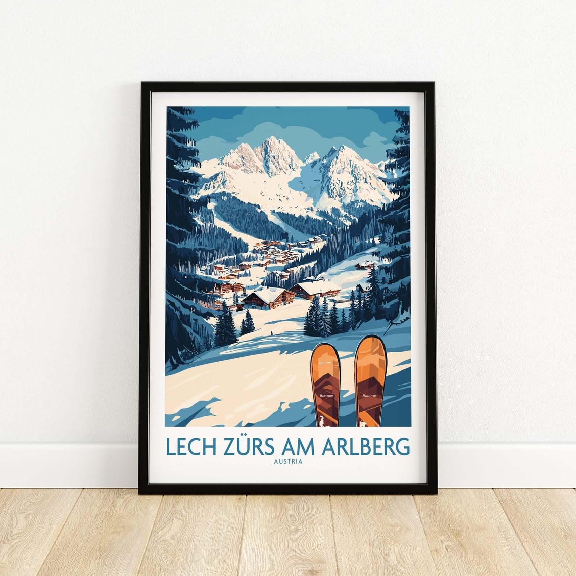 Winter Sports Art Print, Gift For Skier - Image 5