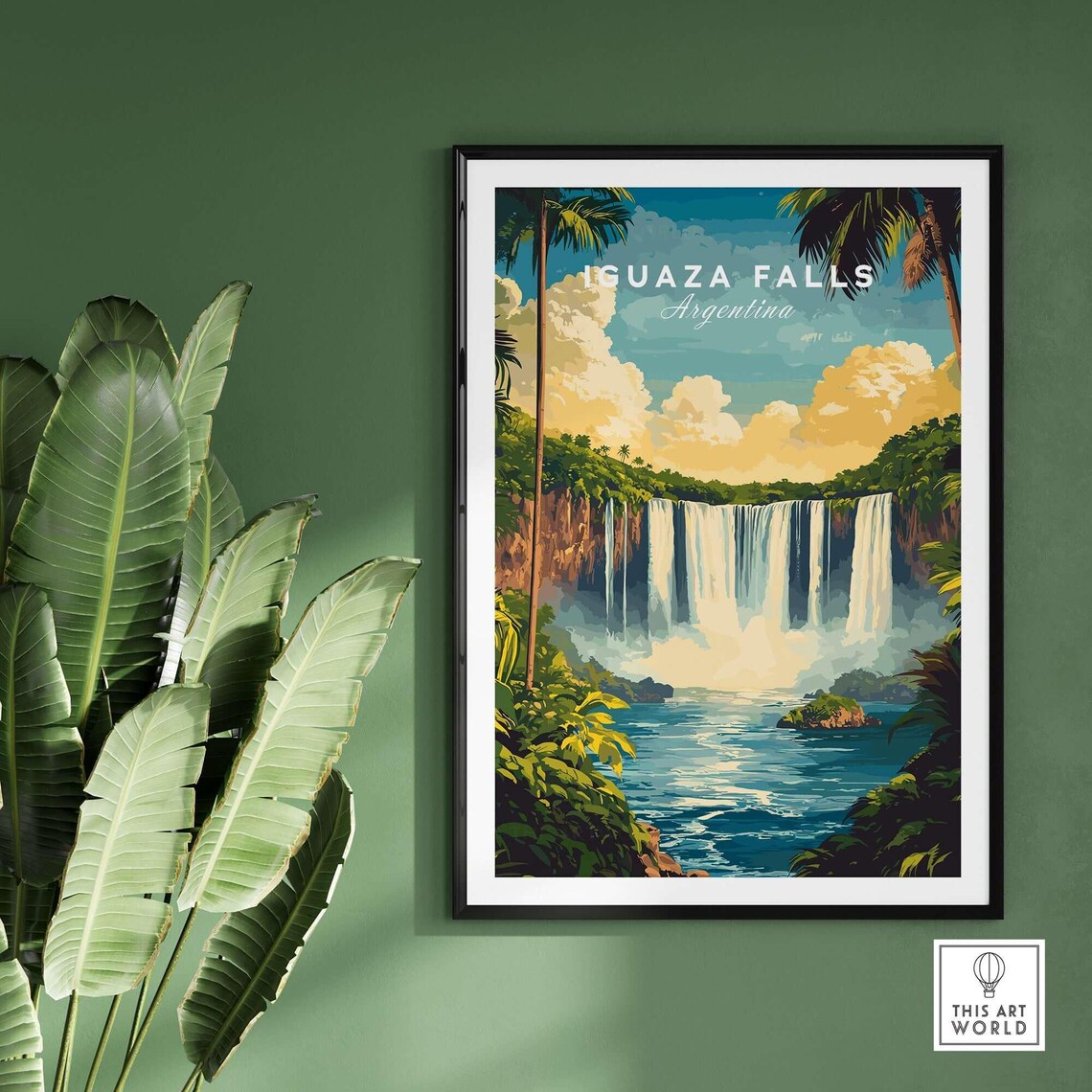 Iguaza Falls Argentina Travel Poster, Wall Art Print - Image 2