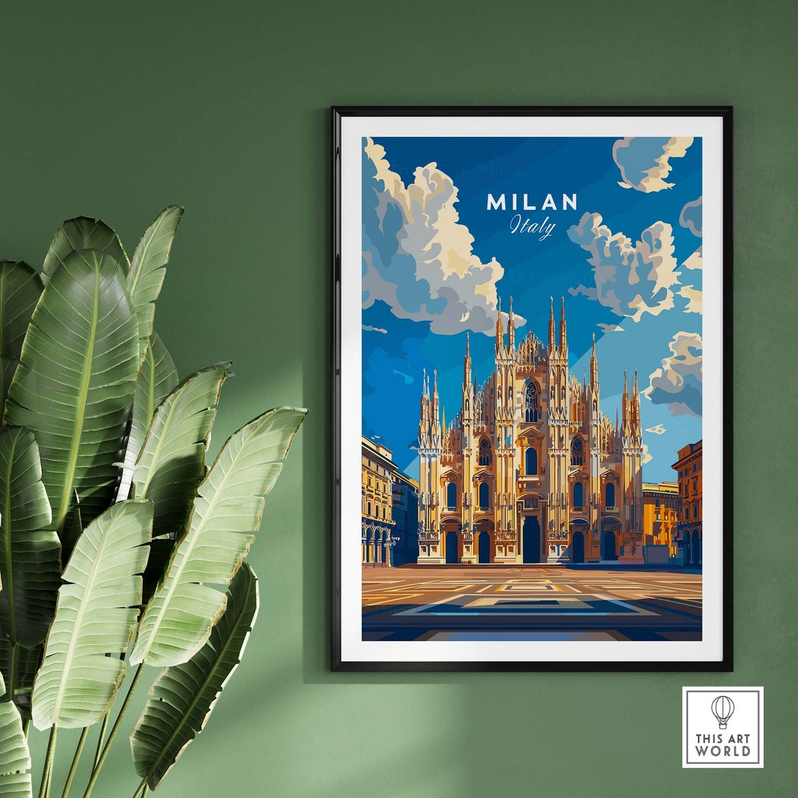 Milan Travel Poster, Italy Home Decor - Image 2