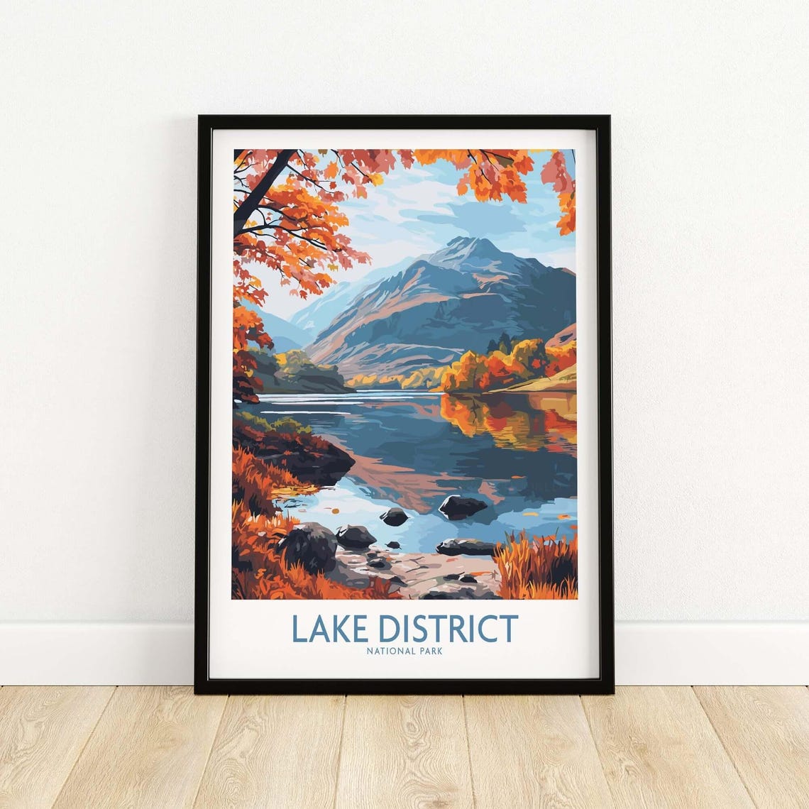 Lake District Poster, Cumbria England Landscape - Image 5