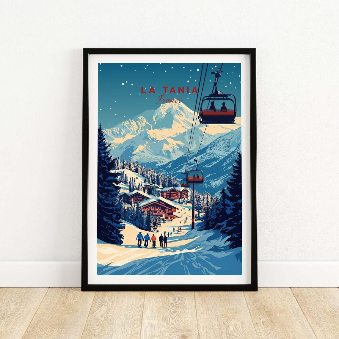 La Tania, France Ski Resort Art Print