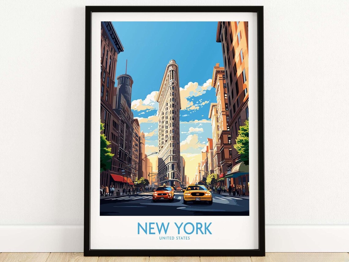 New York City Personalized Travel Poster, Gift Present