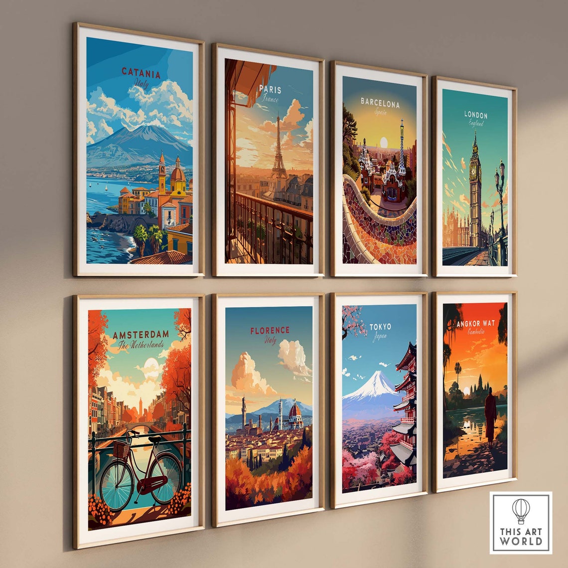 Catania Poster Italy Sicilytravel Poster Catania Artwork Poster Gift Italy Home Decor Catania Illustration Art Lover Italy Print Catania - Image 3