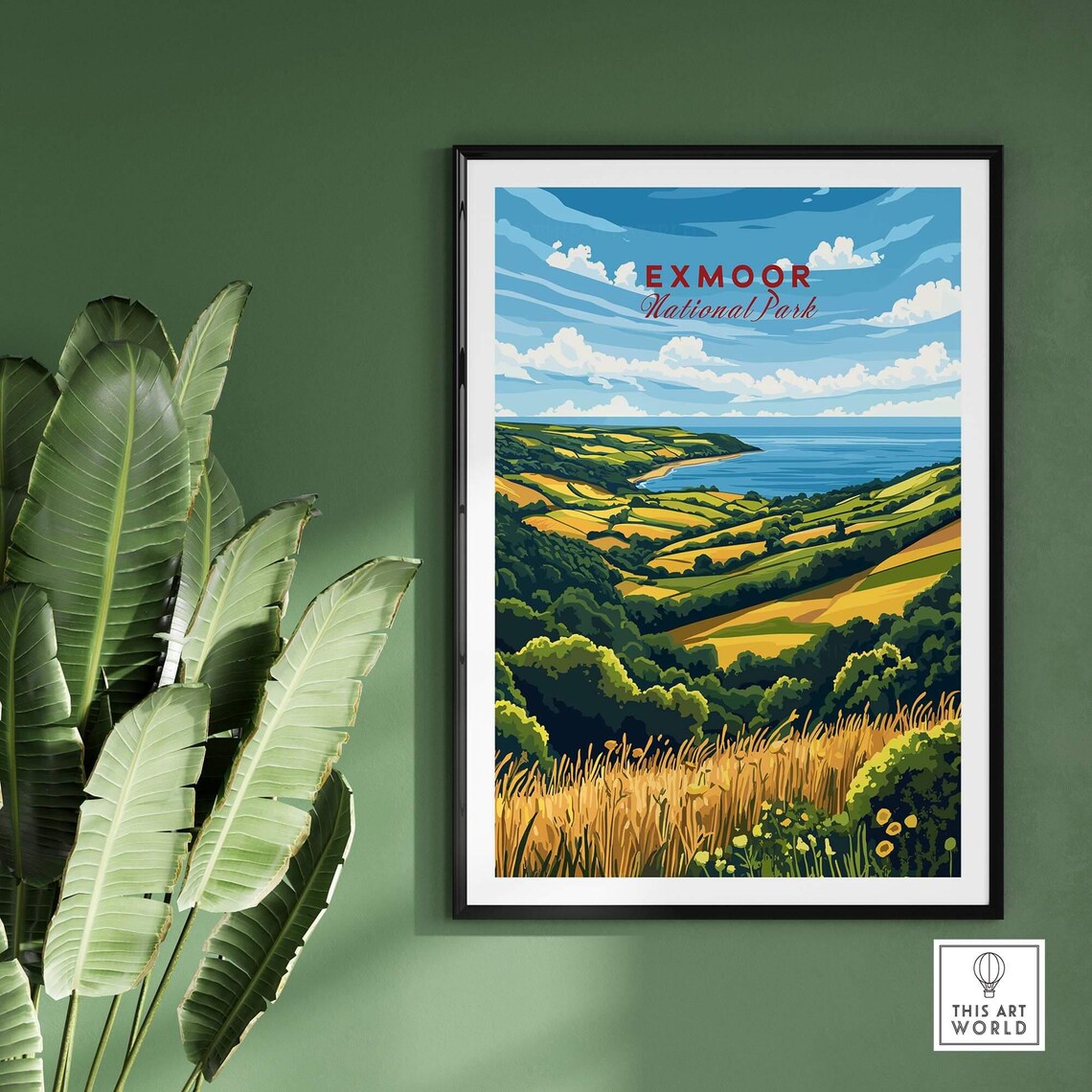 Exmoor Travel Poster, National Park Illustration - Image 2