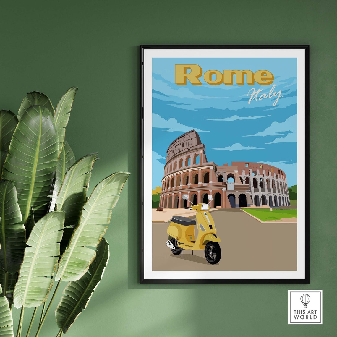 Rome Gift Idea Travel Poster - Image 3
