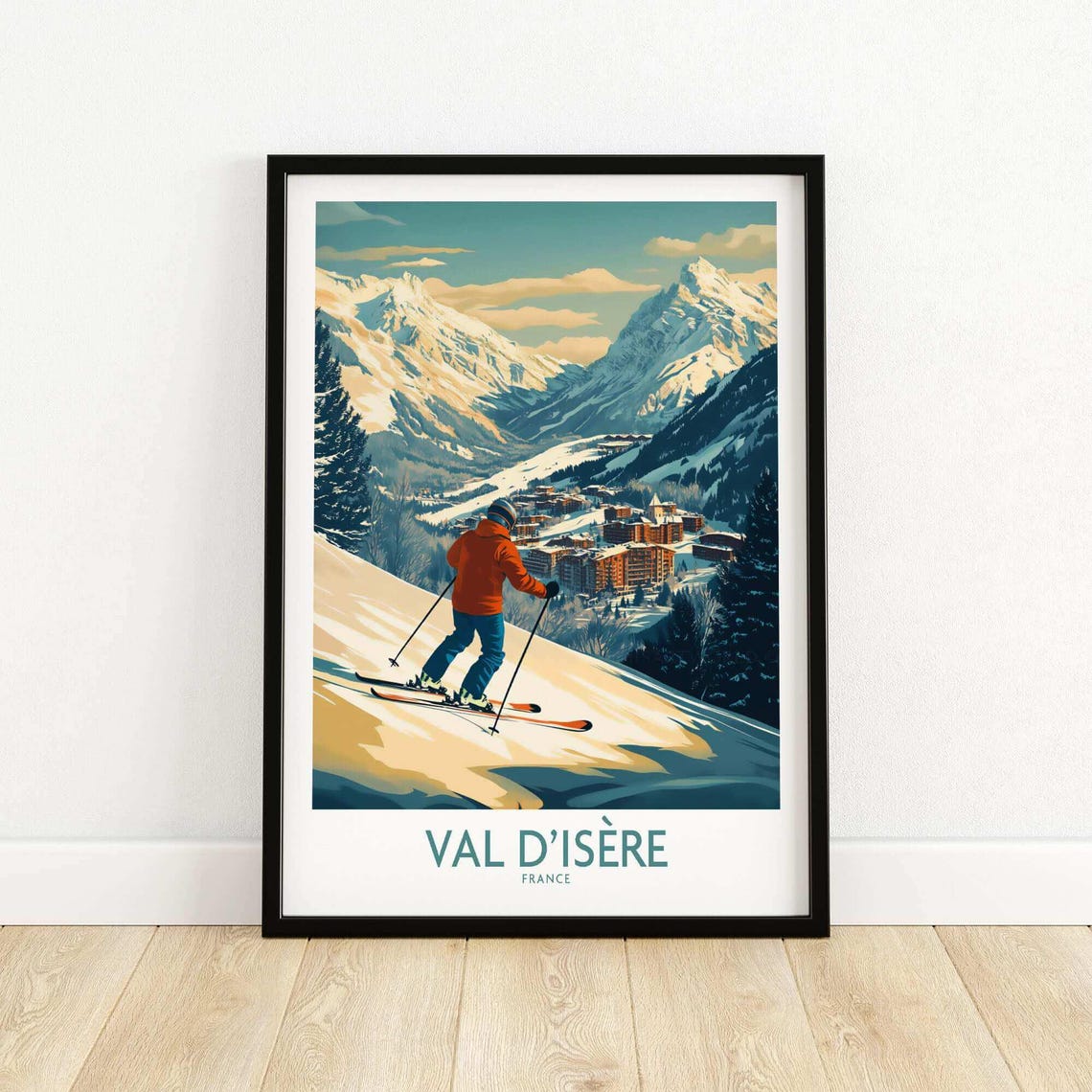 Val Disre, France Ski Resort Poster - Image 5